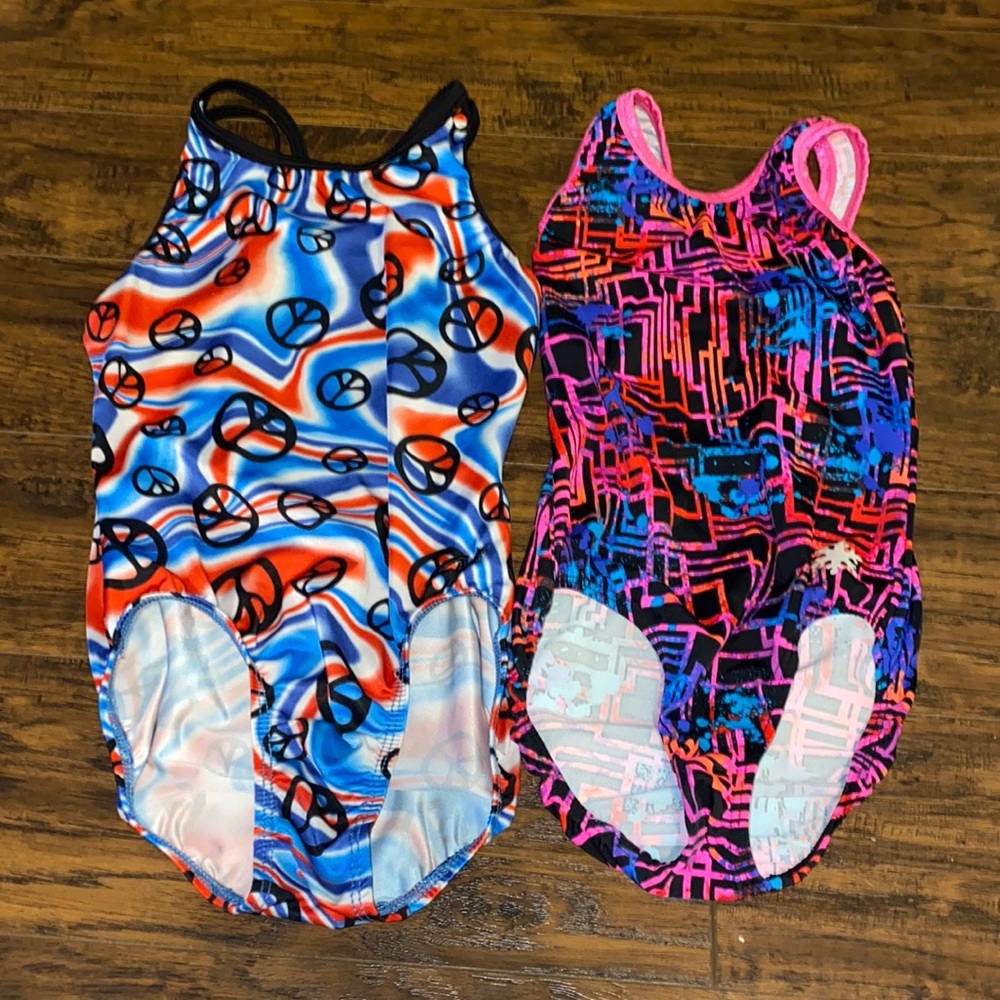 Two XS gymnastics leotard for sell